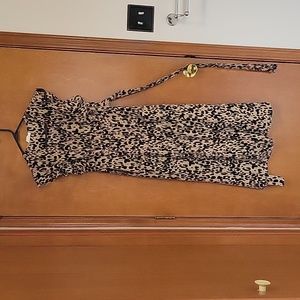 Sienna Shy Leopard print dress, with belt.